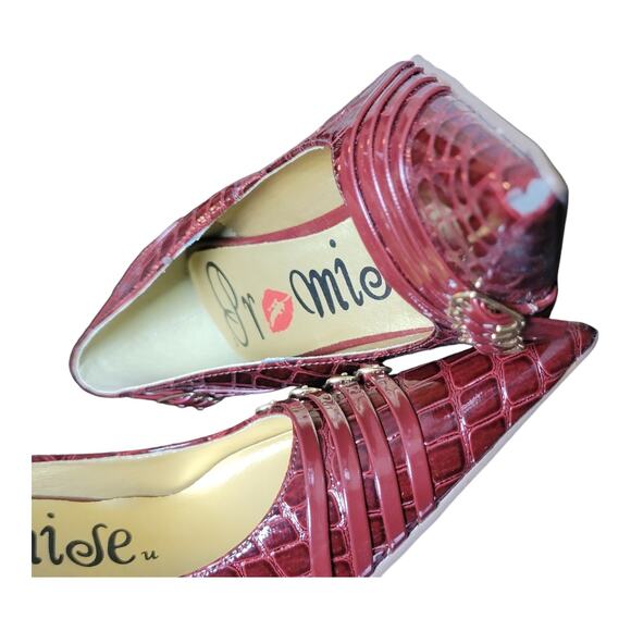 Promise Stiletto Heels Pumps in deep wine‎ "Cara" - Picture 9 of 10